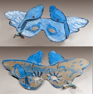 Kees van Dongen, Masque articulé, Les oiseaux bleus, 1920s